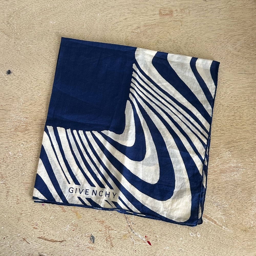Vintage Givenchy Cotton Square Scarf - Picture 11 of 15